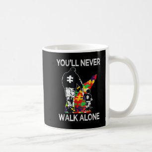 Autism Pappa Support Ensam Puzzle Du kommer aldrig Kaffemugg