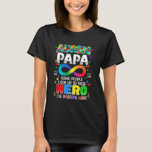 Autism Pappa Uppfostrar Hjälte Groovy Pappa Autism T Shirt