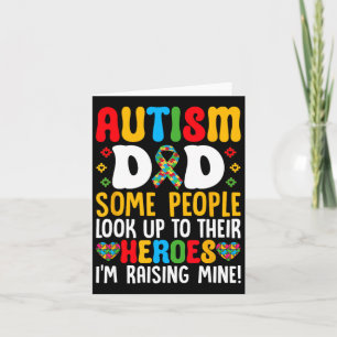 Autism Pappa vissa människor vaknar upp ur sina hj Kort