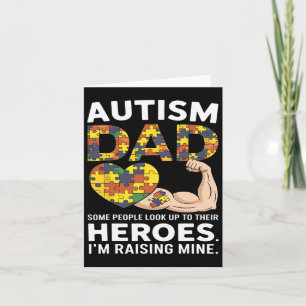 Autism Pappa vissa människor vaknar upp ur sina hj Kort