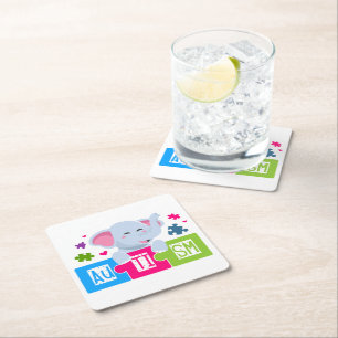 Autism Papper Underlägg Kvadrat