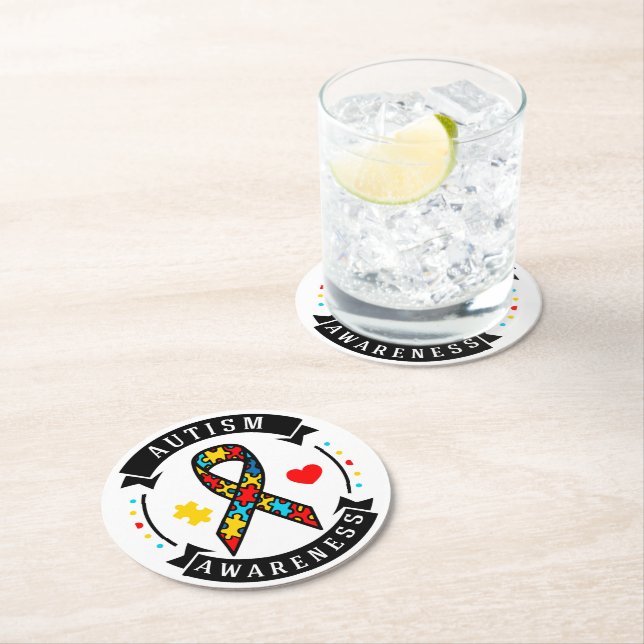 Autism Papper Underlägg Rund (Insitu)