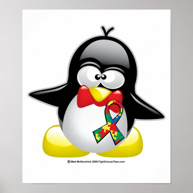 Autism Penguin Poster (Framsidan)