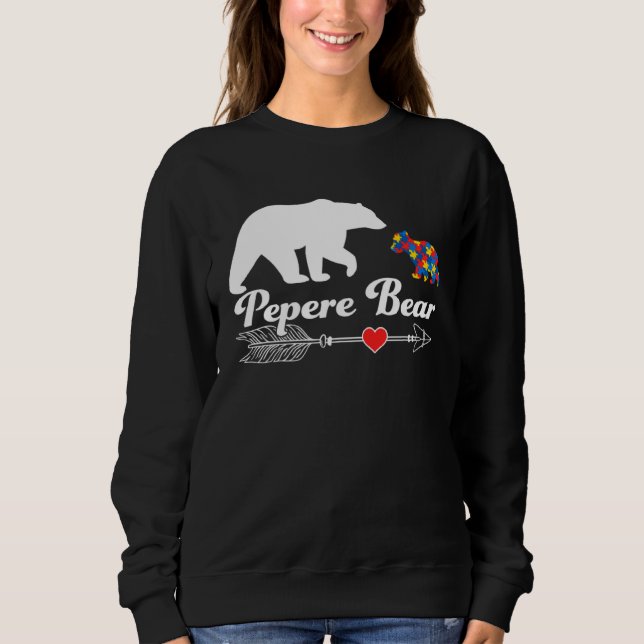 Autism Pepere Bear Puzzle Autism Awareness Autisti T Shirt (Framsida)