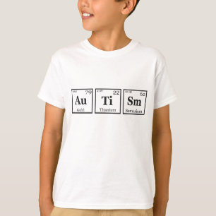 Autism Periodic Bord Inslag Autism Awareness T Shirt