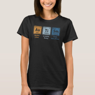 Autism Periodic Bord Inslag Stavning Autistic B T Shirt