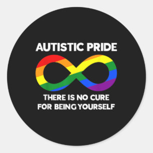 Autism Pride Awareness Rainbow Infinity S Runt Klistermärke