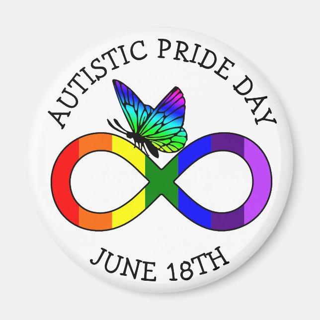 Autism Pride Dag 18 juni Magnet (Framsidan)
