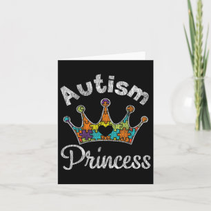 Autism Princess Dotter Family Autistic Awareness Kort