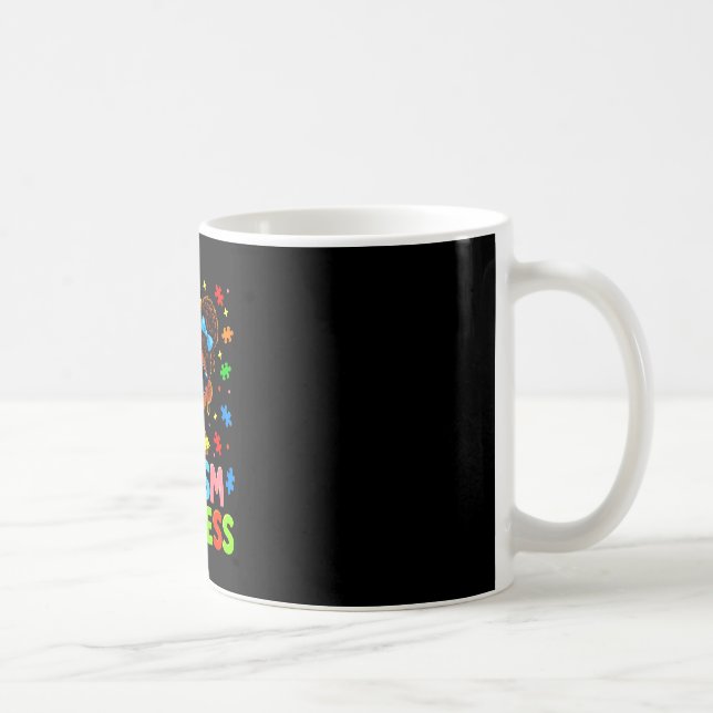 Autism Prinsessa Afro Flickor Dotter Melanin Kaffemugg (Höger)