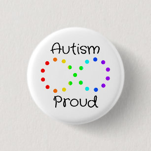 Autism Proud Neurodiversity Acceptance Rainbow Knapp