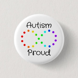 Autism Proud Neurodiversity Acceptance Rainbow Knapp