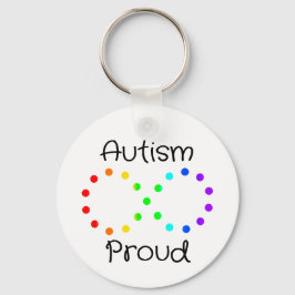 Autism Proud Neurodiversity Acceptance Rainbow Nyckelring