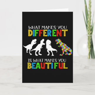 Autism Pussel Bit Dinosaur Autism Medvetenhet Pojk Kort