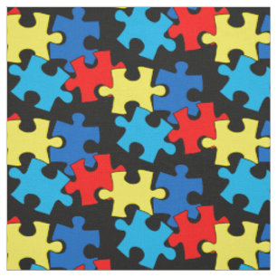 Autism Pussel Delarare Tyg