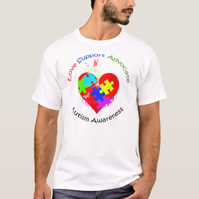 Autism Pussel på hjärtat Tröja (Framsida)