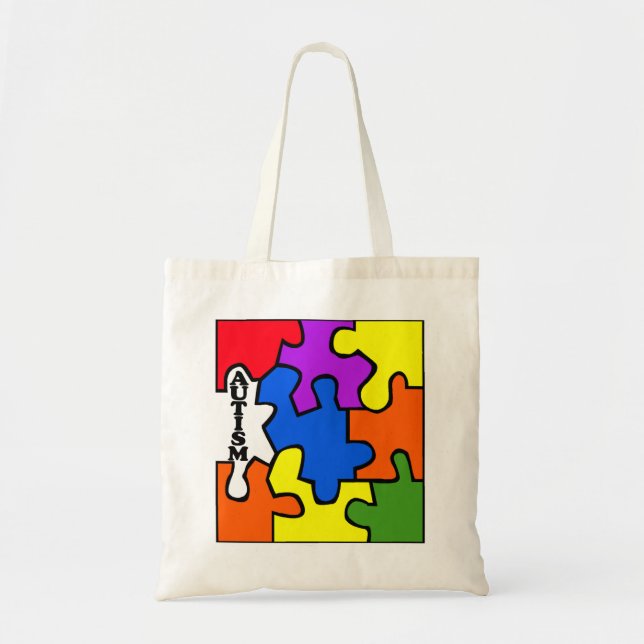 Autism (pussel) tygkasse (Framsidan)