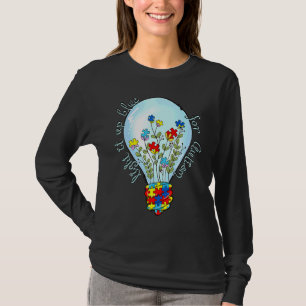 Autism Pusselband Lys Upp Det Blått För Autism A T Shirt
