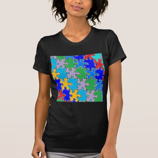 autism-pusselbitar 41 tee shirt (Framsida)