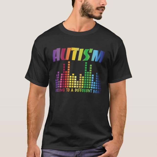 Autism Puzzle Autism Awareness Dancing To A Differ T Shirt (Framsida)