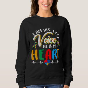 Autism Puzzle Biet Heart, jag är hans röst Kvinnor T Shirt