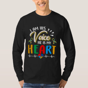 Autism Puzzle Biet Heart, jag är hans röst Kvinnor T Shirt