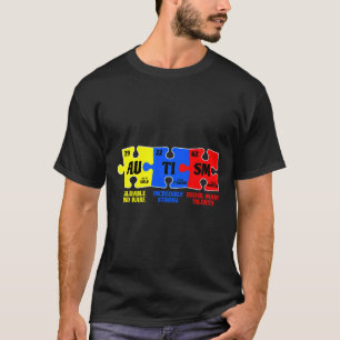 Autism Puzzle Chemical Inslag Autism Awareness T Shirt