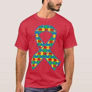 Autism Puzzle Ribbon Autism Shirt T