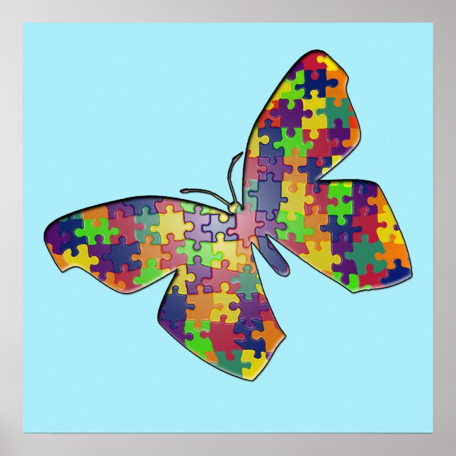 Autism Puzzlefly Poster (Framsidan)