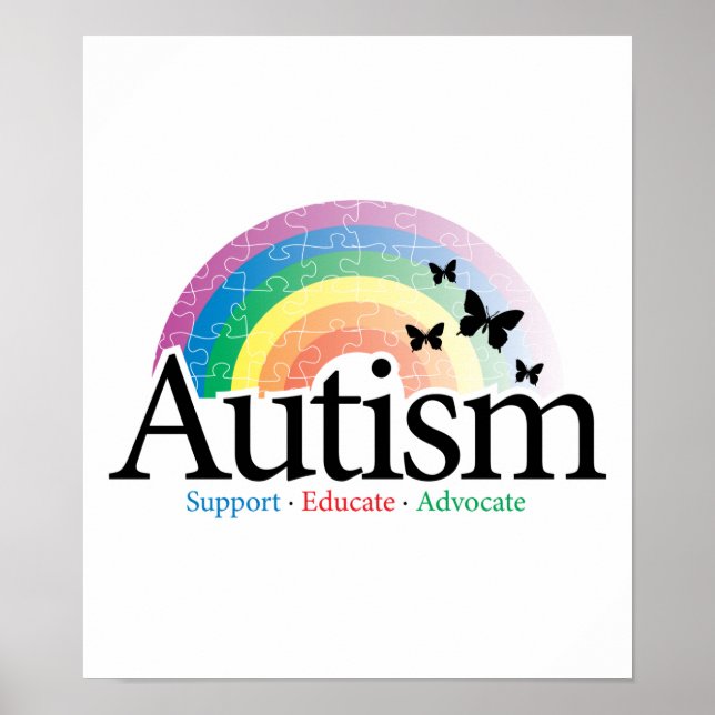 Autism Rainbow Poster (Framsidan)