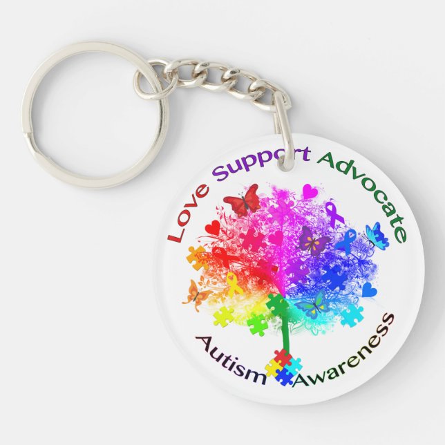 Autism Rainbow Träd (Framsidan)