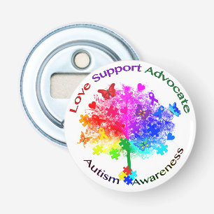 Autism Rainbow Träd Flasköppnare