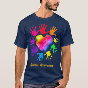 Autism Rainbow Vi Bäror Rainbow Heart för autism T Shirt