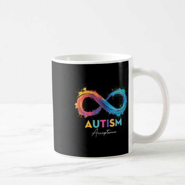 Autism Red i stället Ofinity Symbol Autistic Accep Kaffemugg (Höger)