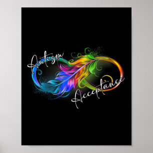 Autism Red i stället Ofinity Symbol Autistic Accep Poster
