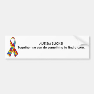 autism_ribbon AUTISM SUGER! Tillsammans kan vi Bildekal