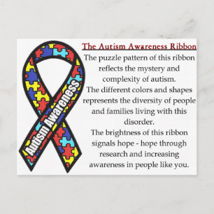 Autism Ribbon betyder Vykort