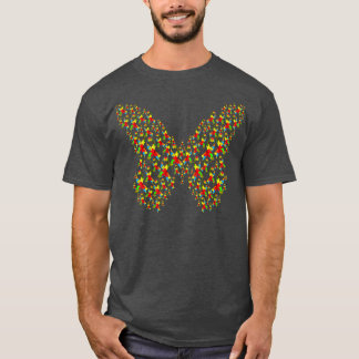 Autism Ribbon Heart Butterfly T Shirt