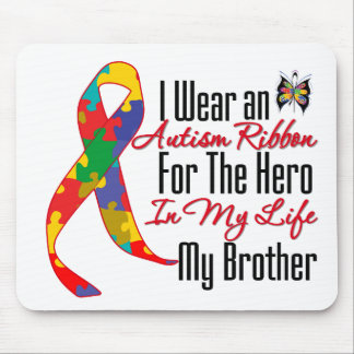 Autism Ribbon Hero i mitt liv min bror Musmatta