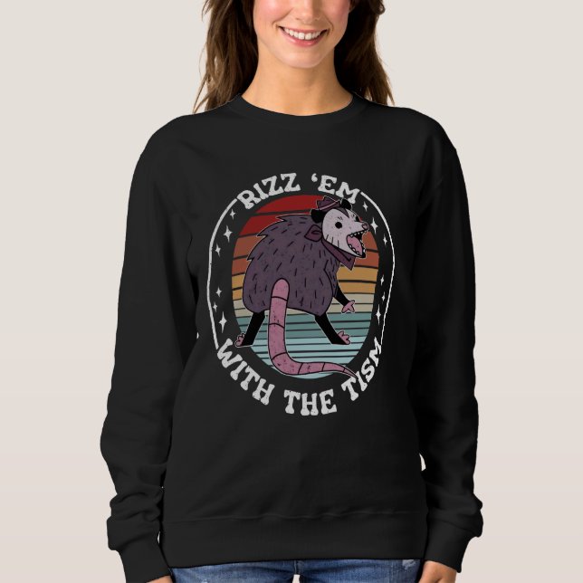 Autism Rizz m.fl. med den stiliga memeautistiska O T Shirt (Framsida)