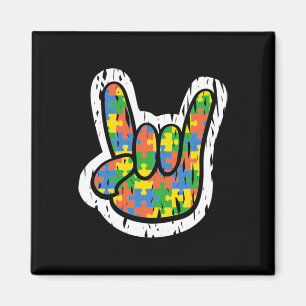 Autism Rocking Hand Disabilities Månad Magnet