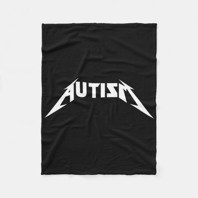 Autism Roligt Memo  Fleecefilt (Framsidan)