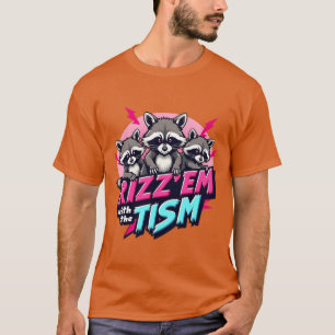 Autism Roligt Rizz Em Withheism Meme Autistisk poj T Shirt