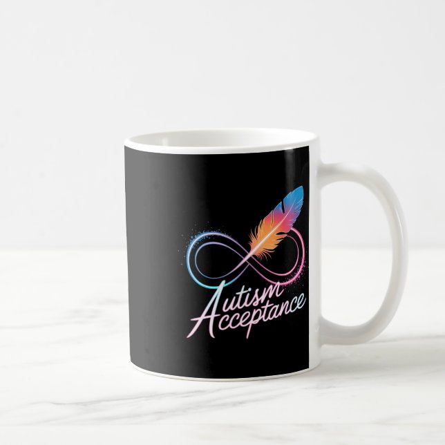Autism Rött Istället  Kaffemugg (Höger)