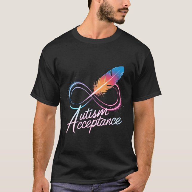 Autism Rött Istället  T Shirt (Framsida)
