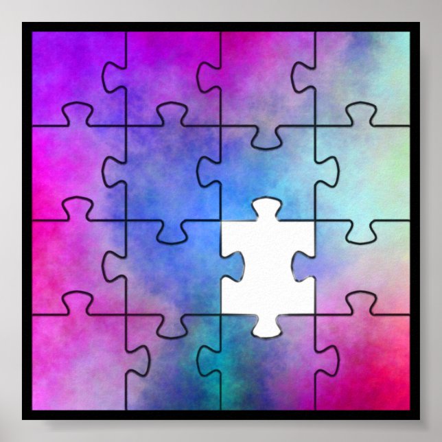 Autism saknas Biet Poster (Framsidan)