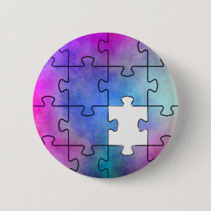 Autism saknas Biet - stift Knapp