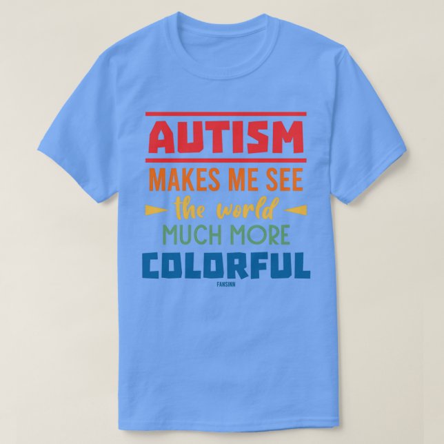 Autism, särskilt utvecklingsstörning t shirt (Design framsida)