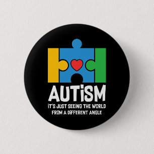 Autism ser bara världen från olika Vinkla krafter Knapp