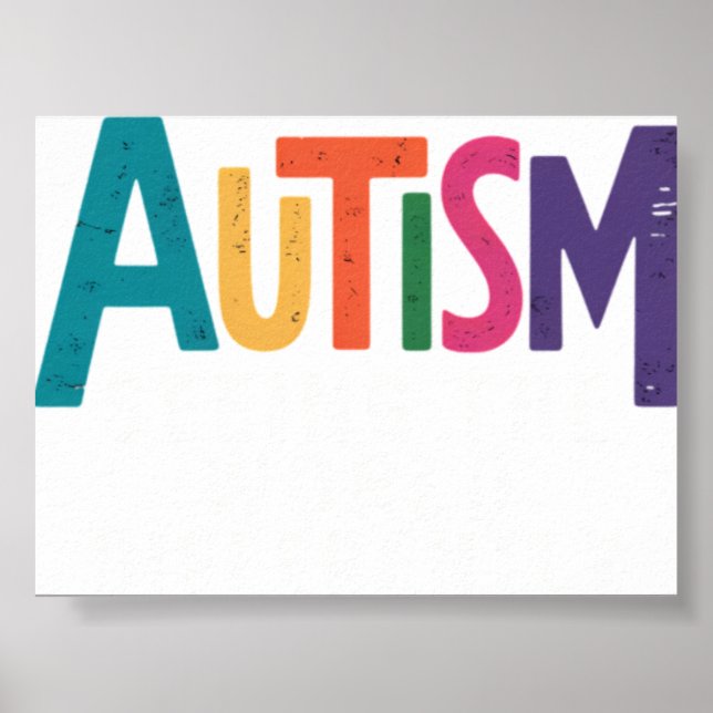Autism Ser Världen Annorlunda Stödja Autism Poster (Framsidan)